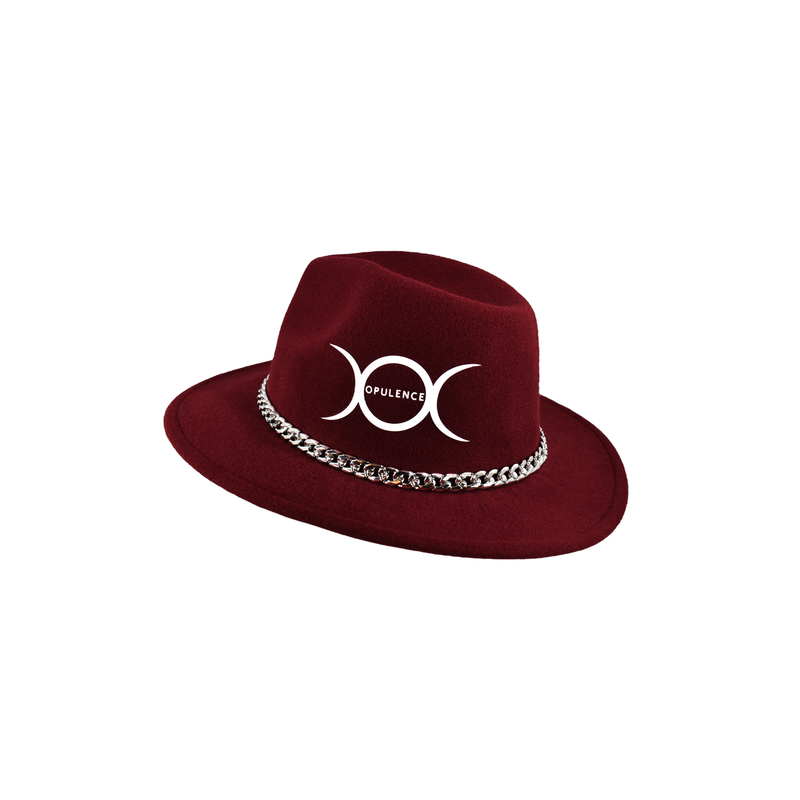 Opulence Classic Fedora - Maroon