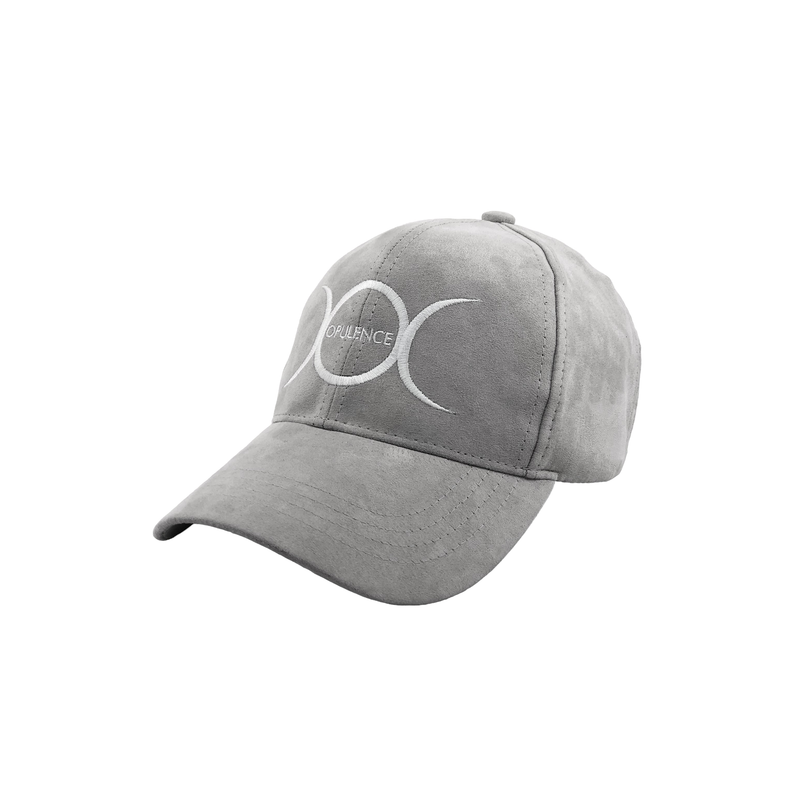 Opulence Classic Dad Hat - Stone Grey Suede